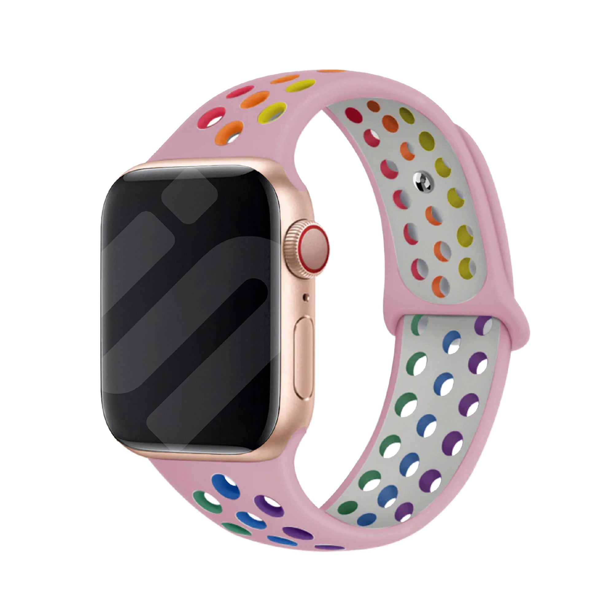 Apple Watch sport band (kleurrijk roze)