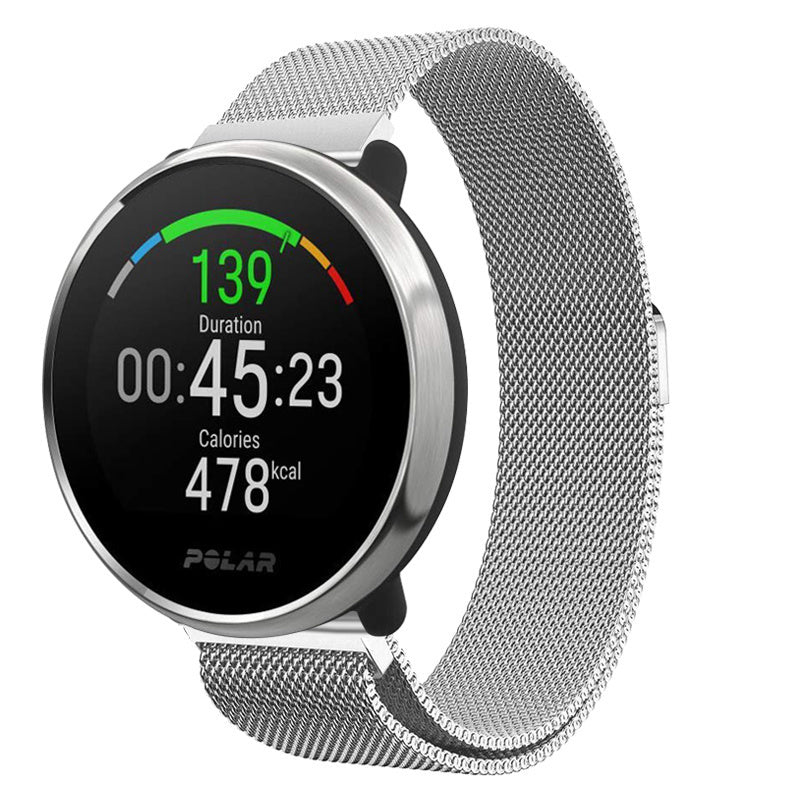 Polar Unite Milanese band (zilver)