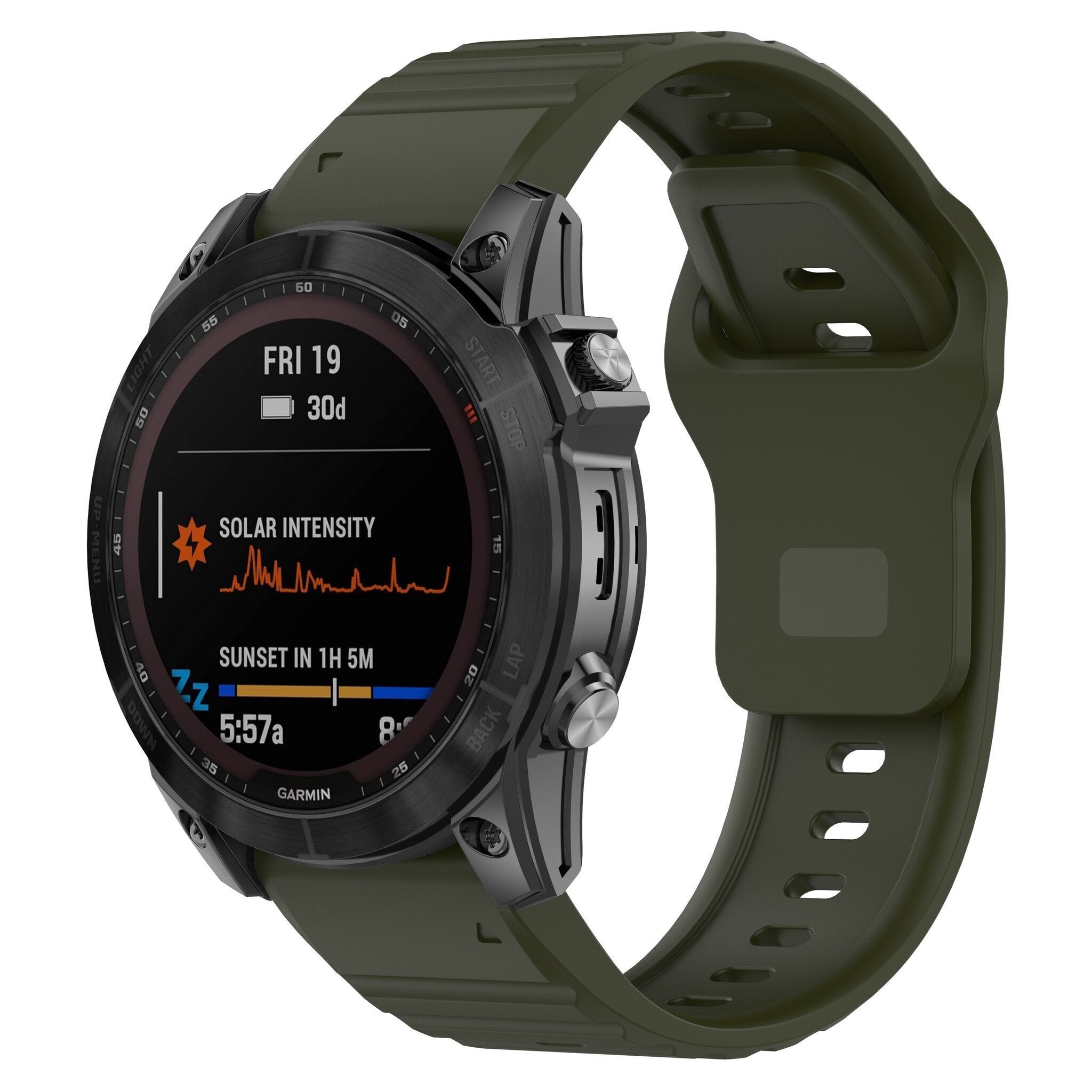 Garmin Descent MK3i - 51mm outdoor siliconen band (legergroen)