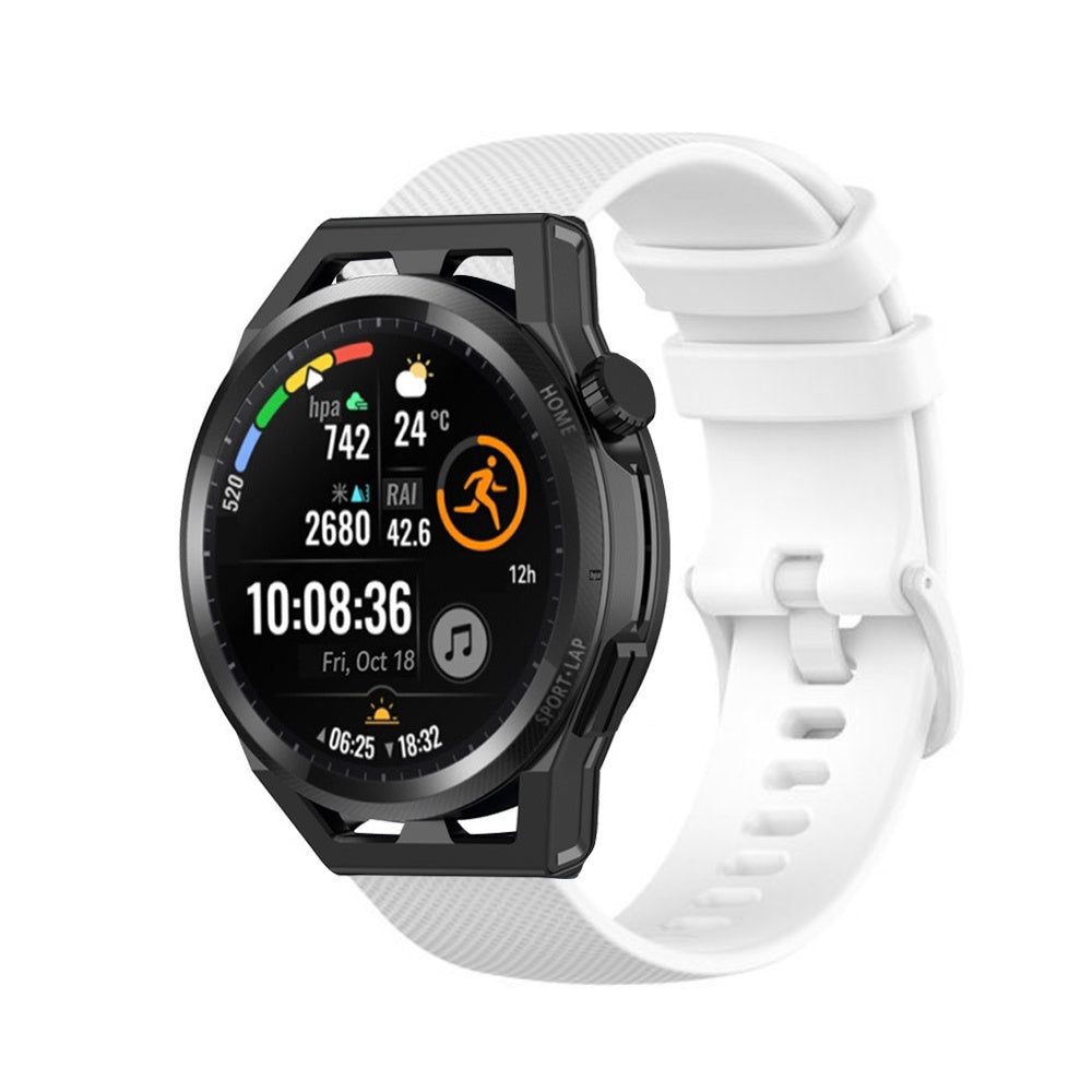 Huawei Watch GT luxe siliconen bandje (wit)