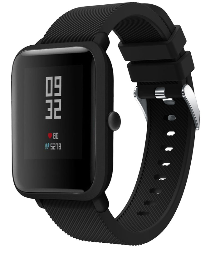 Xiaomi Amazfit Bip silicone band (zwart)