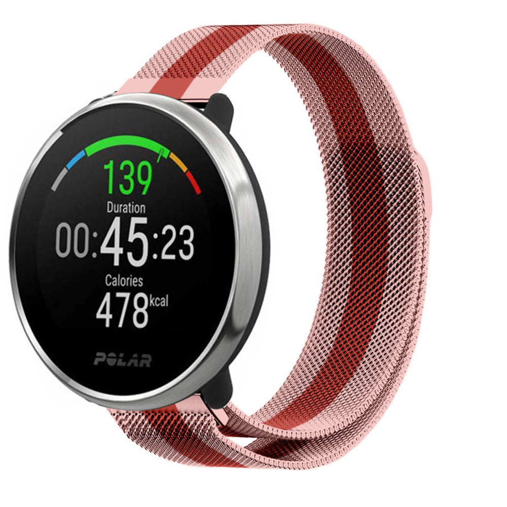 Polar Unite Milanese band (rood/roze)