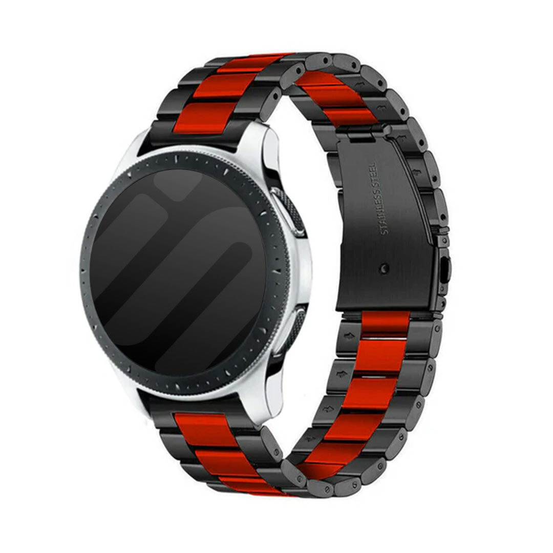 Coros Apex 46mm stalen band (zwart/rood)
