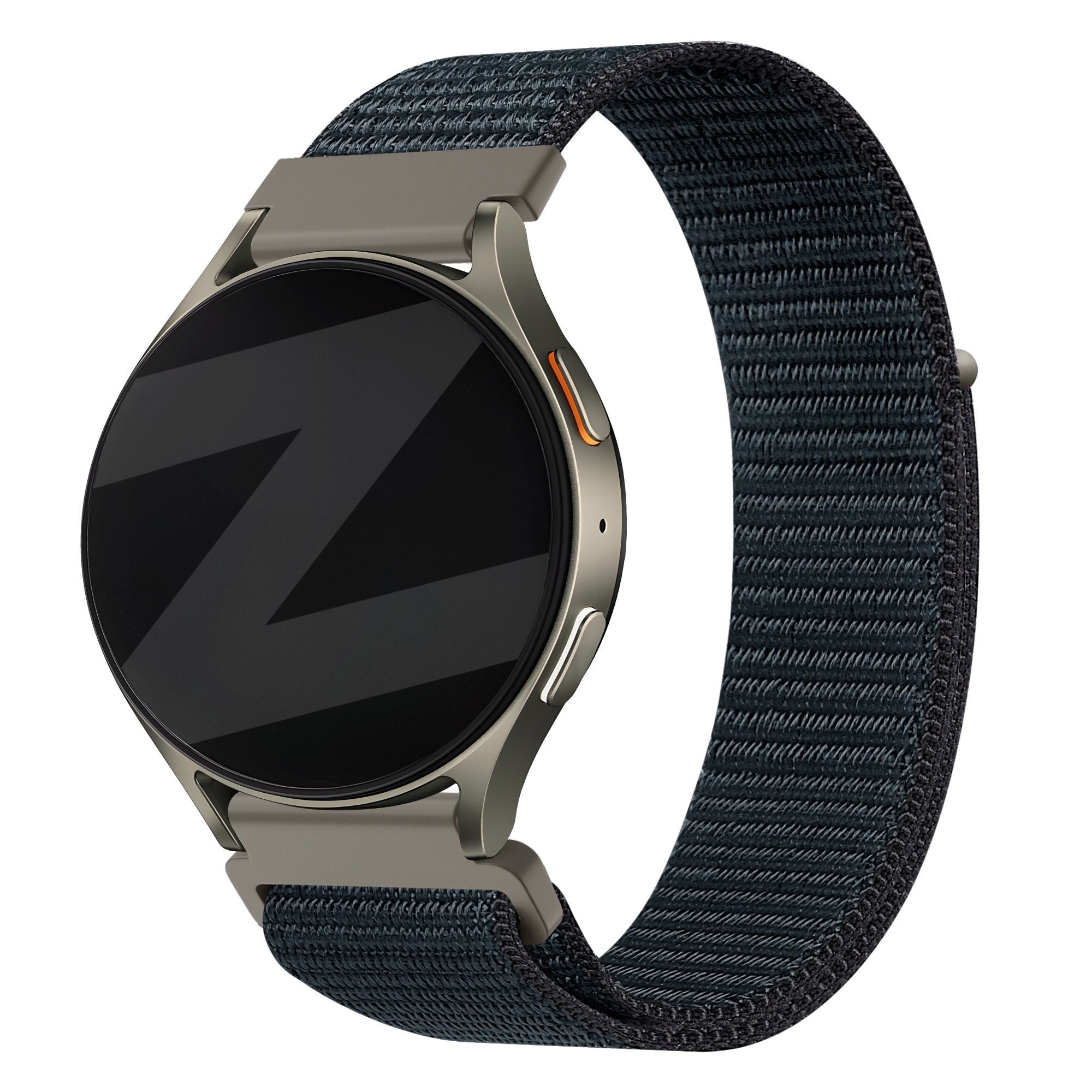 Bandz Huawei Watch GT 6 Pro - 46mm nylon band 'Easy fit' (grijsblauw)