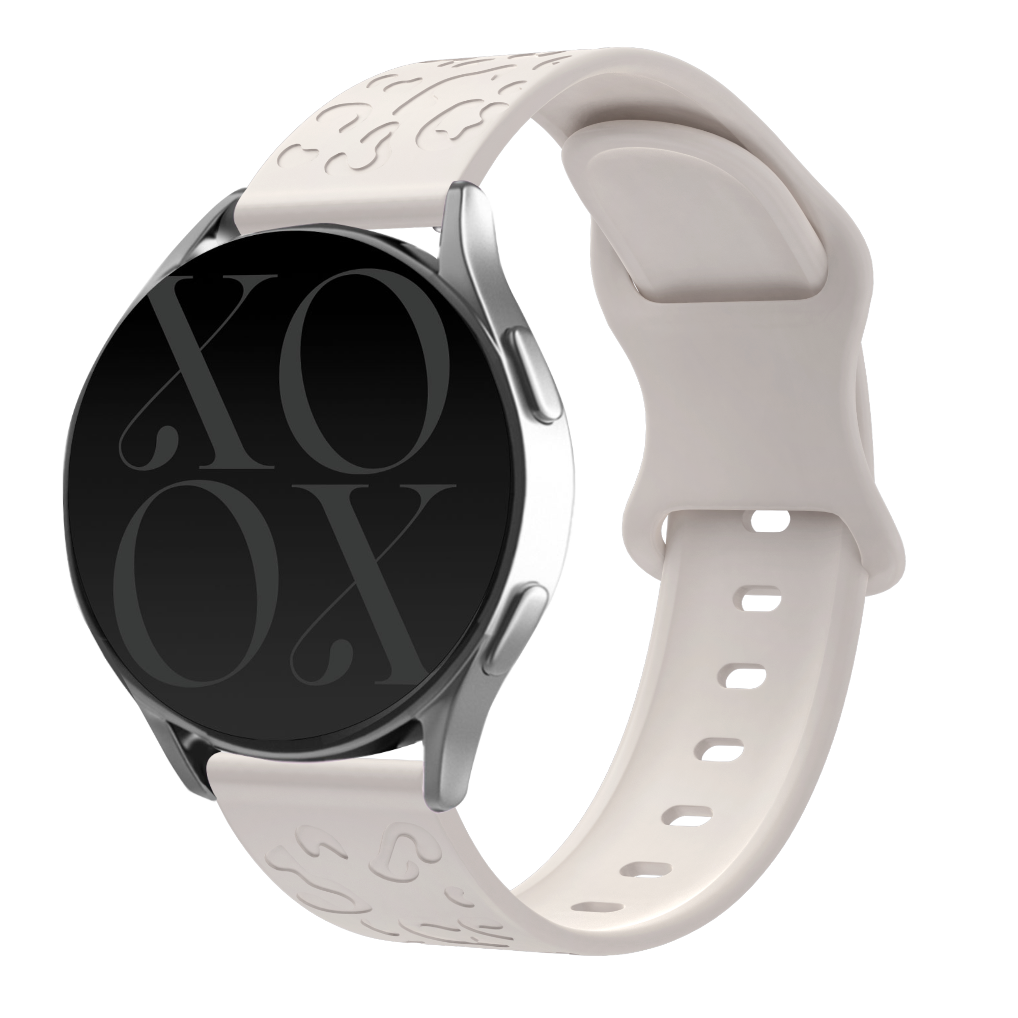 xoxo Wildhearts Universeel 20mm siliconen bandje Leopard Print (sterrenlicht)