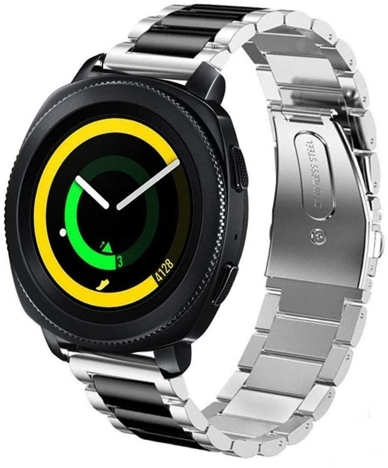 Samsung Gear Sport stalen bandje (zilver/zwart)
