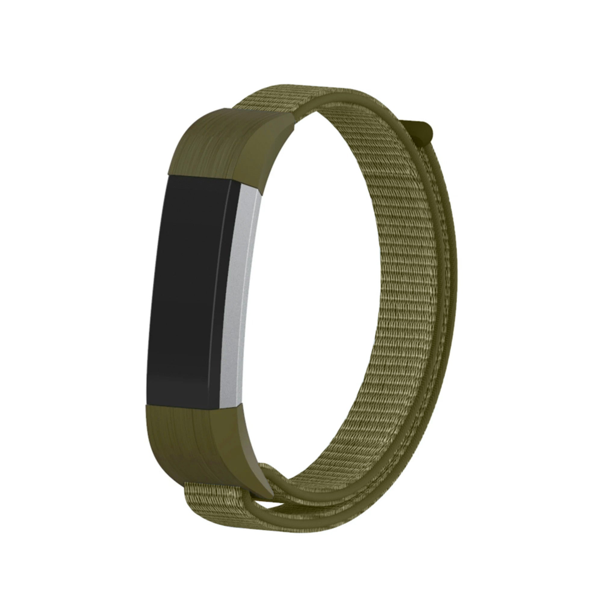 Fitbit Alta / Alta HR nylon bandje (olijfgroen)