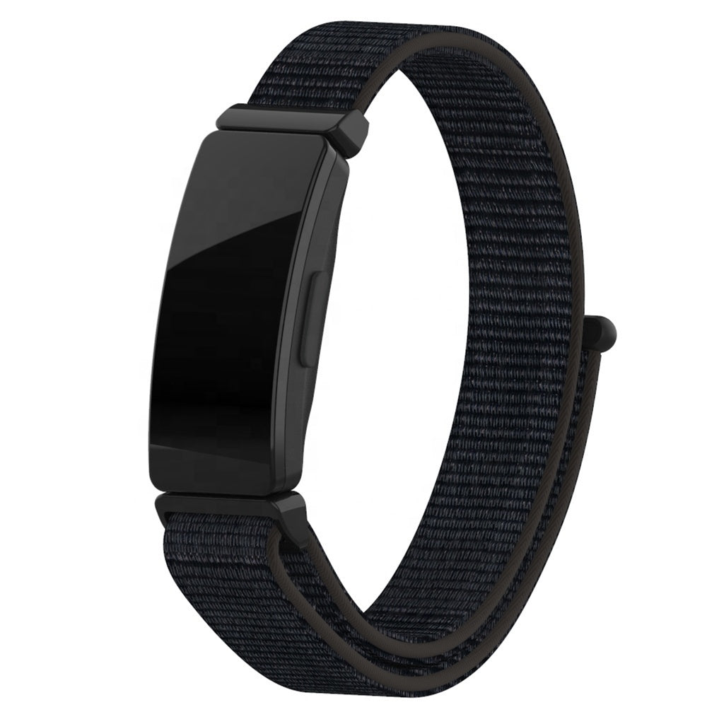 Fitbit Inspire / Inspire HR / Inspire 2 nylon bandje (zwart)