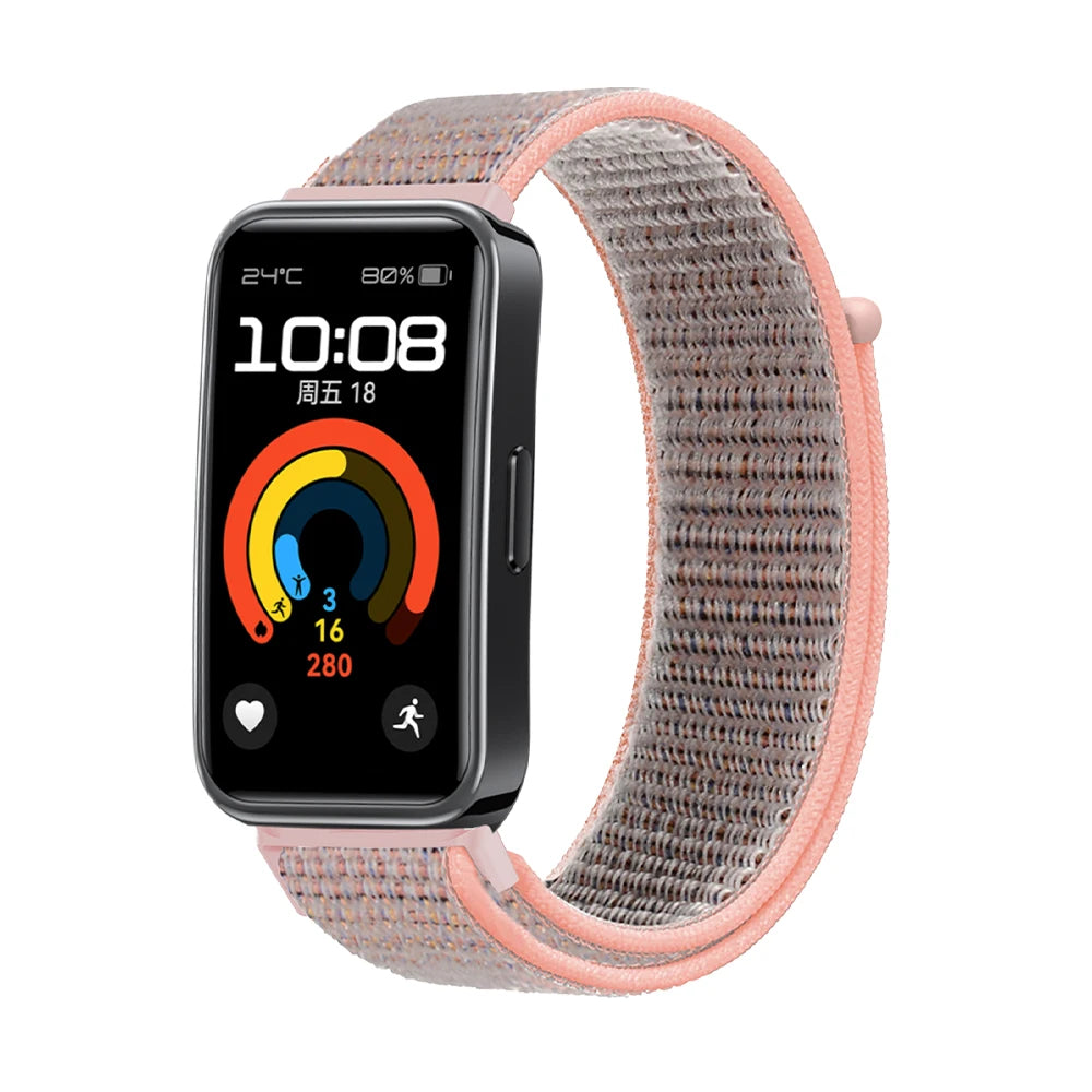 Huawei Band 9 nylon bandje (roze)