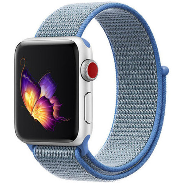 Apple Watch nylon bandje (blauw)