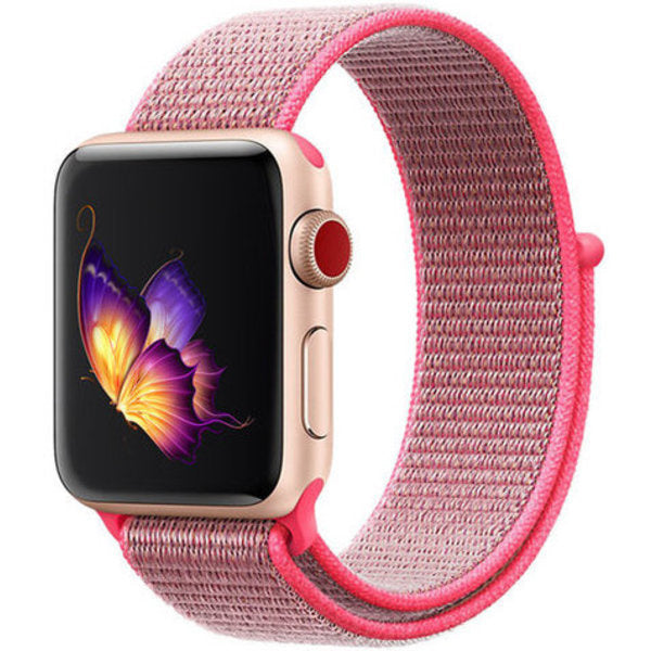 Apple Watch nylon band (roze)