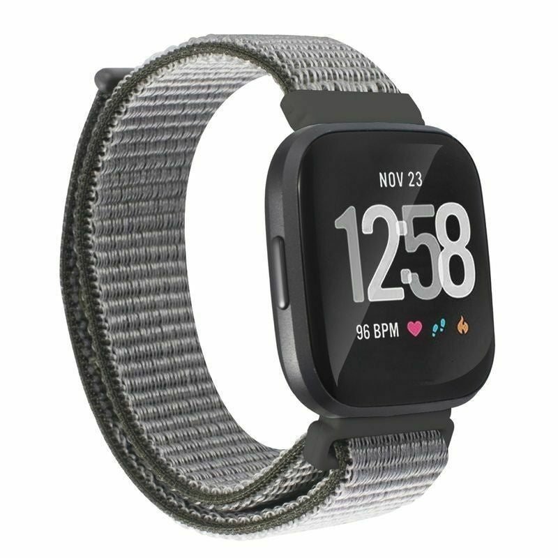 Fitbit Versa / Versa 2 nylon bandje (olijfgroen)