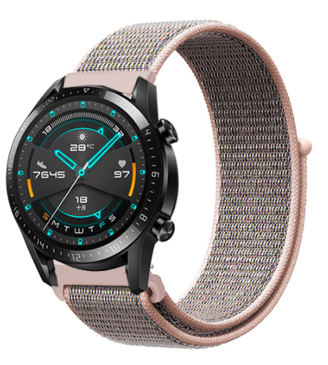Huawei Watch GT 2 nylon bandje (pink sand)