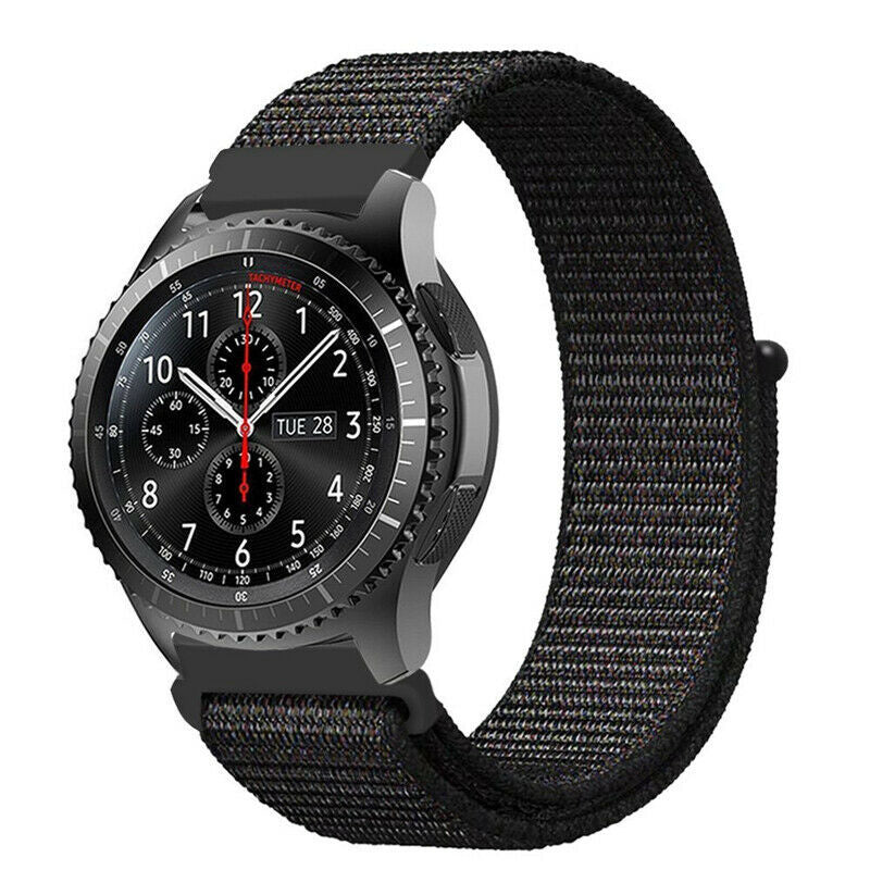 Samsung Galaxy Watch 46mm nylon band (zwart)