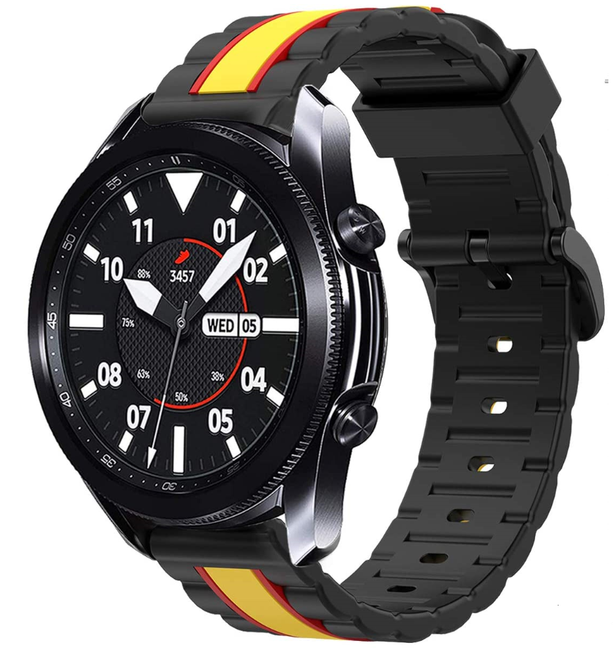 Samsung Galaxy Watch 3 Special Edition band 45mm (zwart/geel)