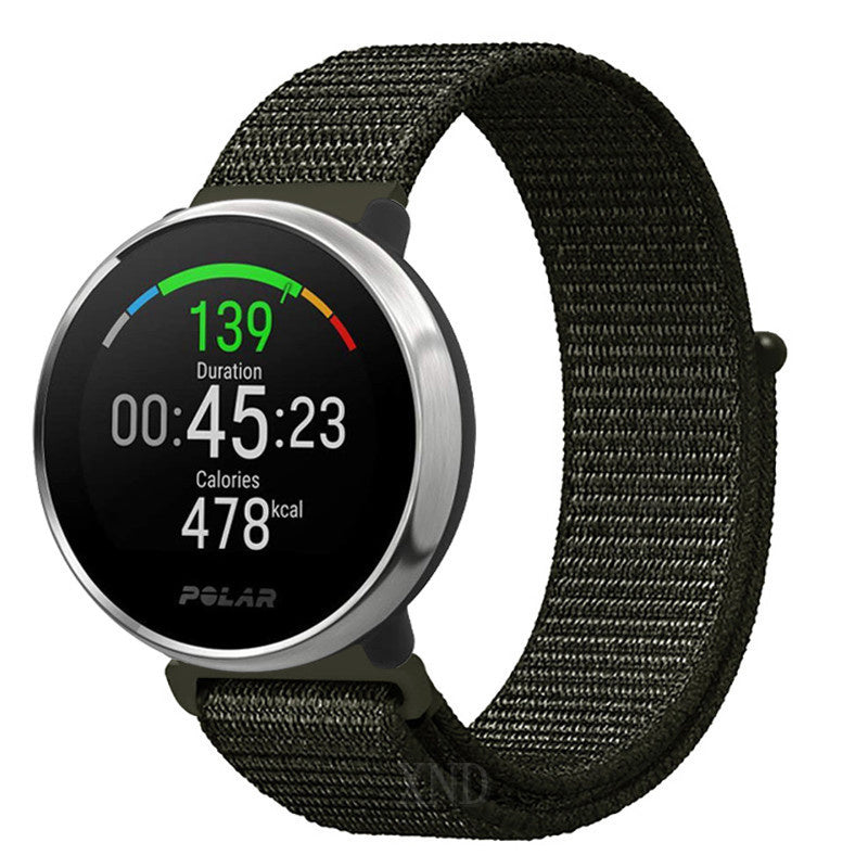 Polar Ignite nylon band (olijfgroen)