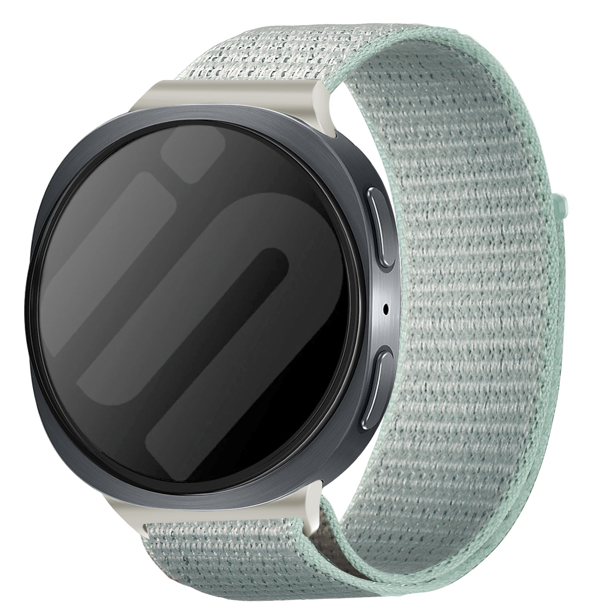 Samsung Galaxy Watch 8 - 40mm nylon bandje (licht cyaan)