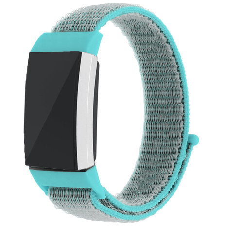 Fitbit Charge 3 nylon bandje (blauw)