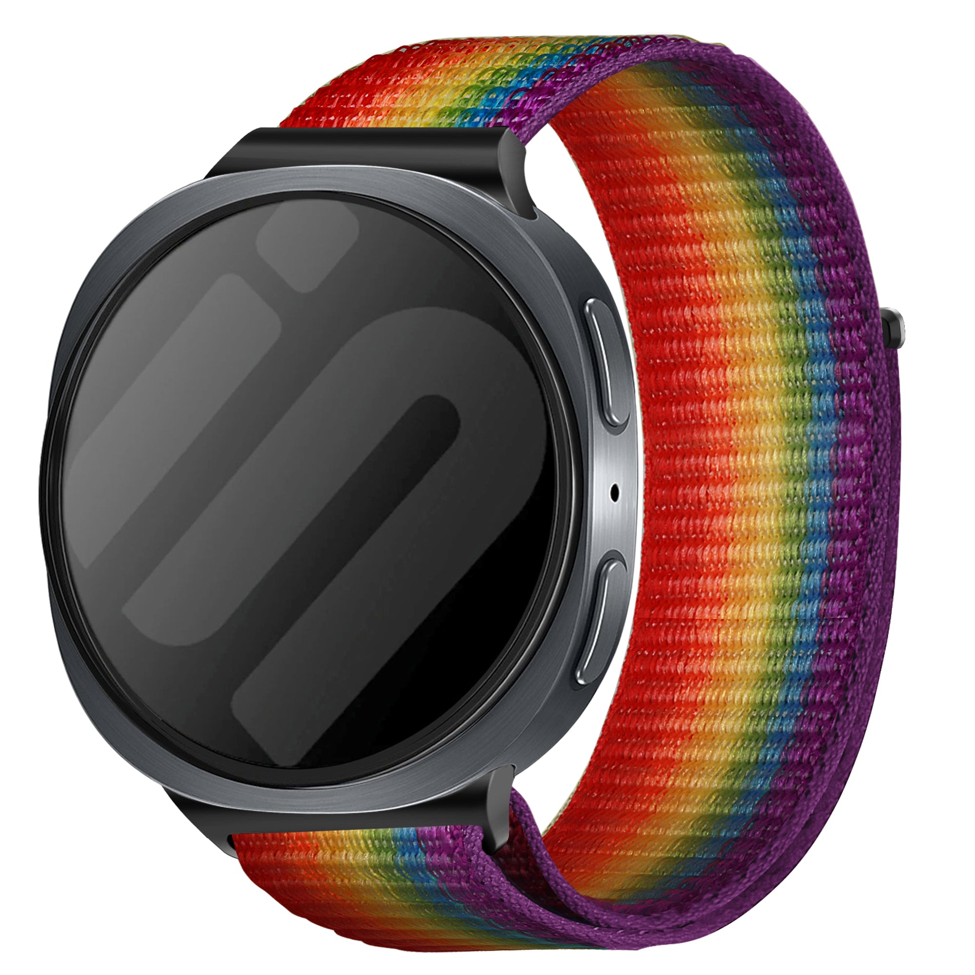 Samsung Galaxy Watch 8 Classic nylon bandje (regenboog)