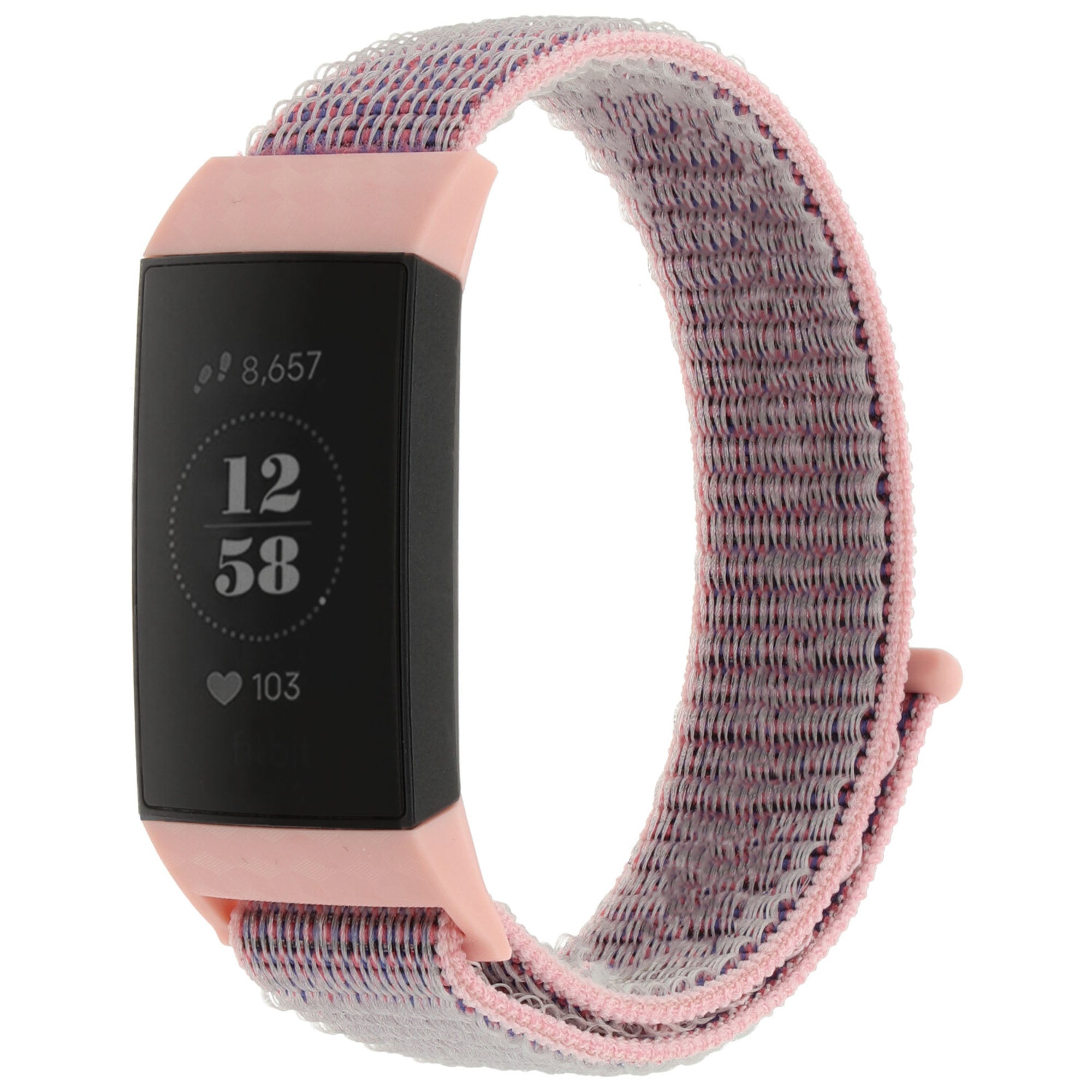 Fitbit Charge 3 nylon bandje (roze)
