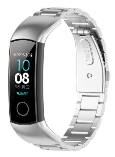 Honor band 4 / 5 stalen band (zilver)