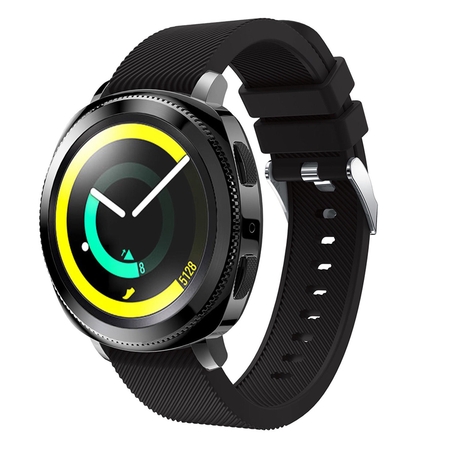 Samsung Gear Sport siliconen bandje (zwart)