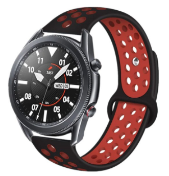 Samsung Galaxy Watch 3 sport band 45mm (zwart/rood)