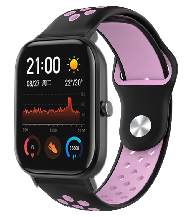 Xiaomi Amazfit GTS sport band (zwart/roze)