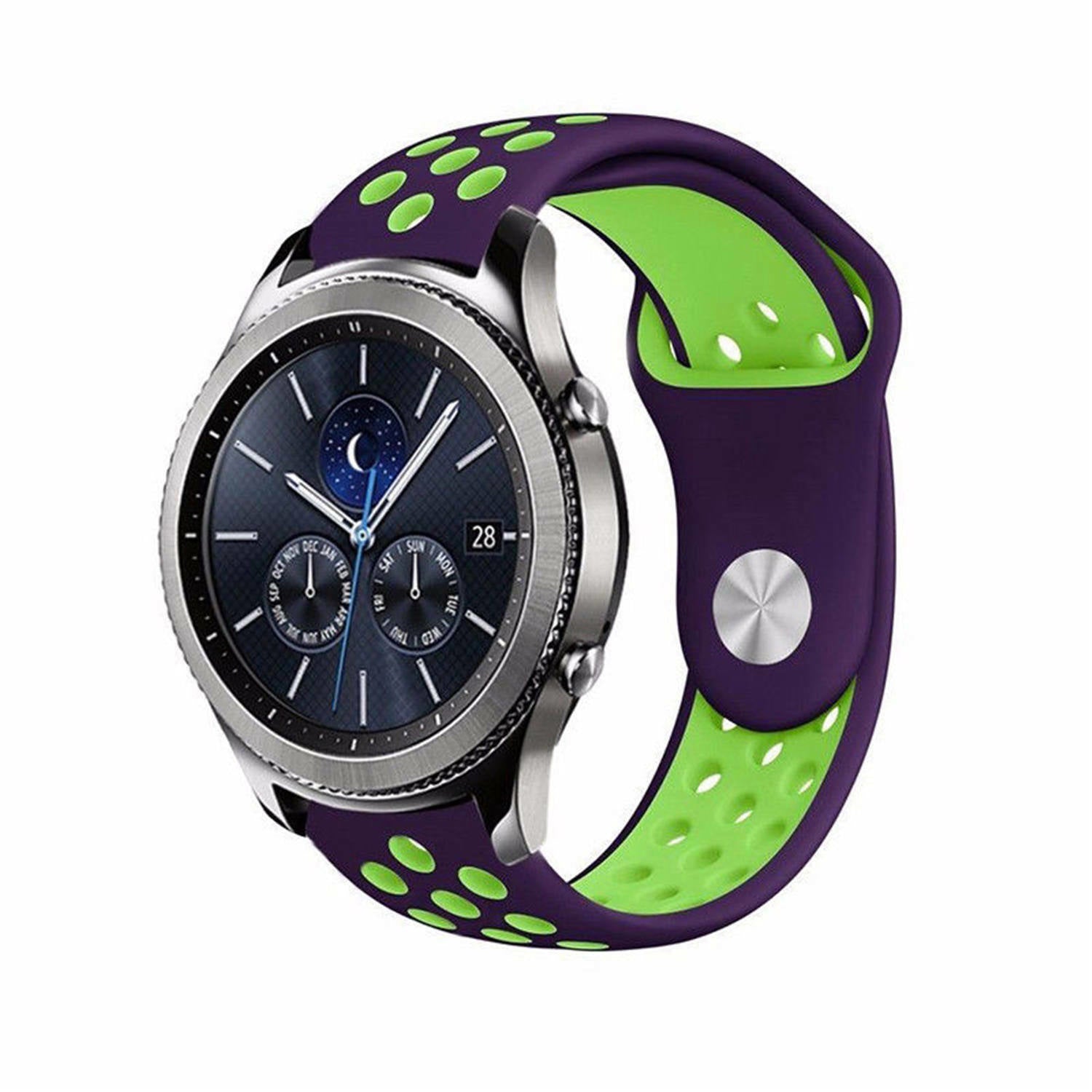 Samsung Gear S3 Classic & Frontier sport band (paars/geel)