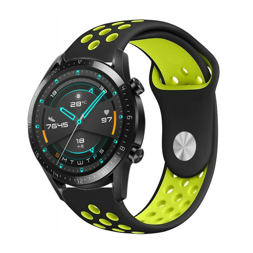 Huawei Watch GT 2 sport band (zwart/geel)