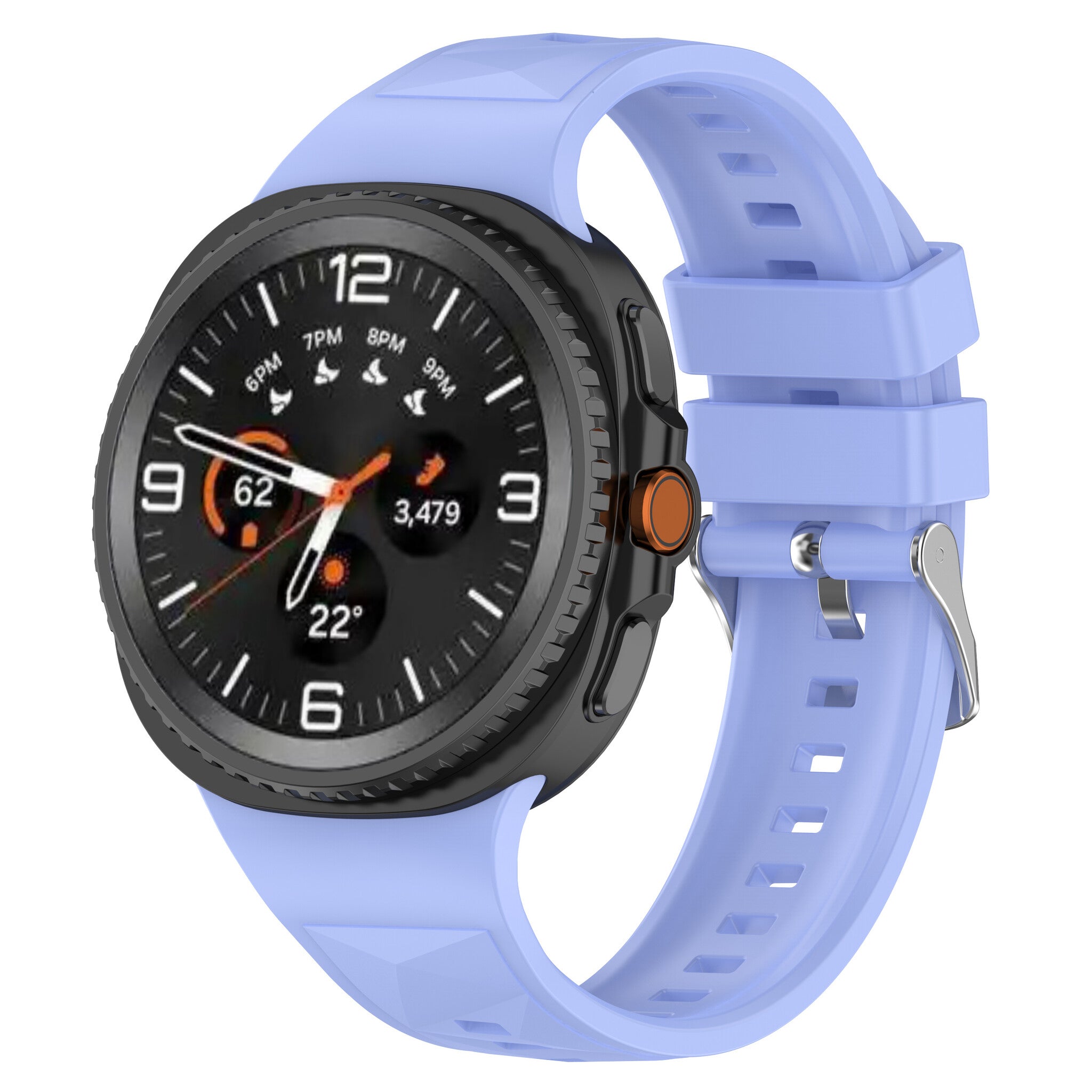 Samsung Galaxy Watch 8 - 40mm diamond silicone band (paars)