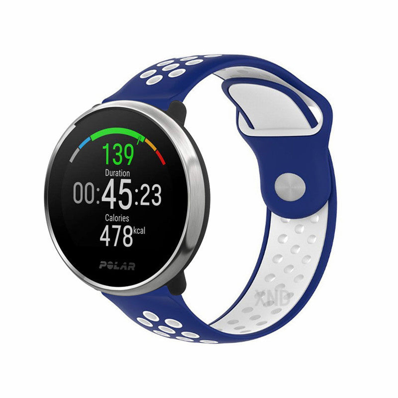 Polar Ignite sport bandje (blauw/wit)