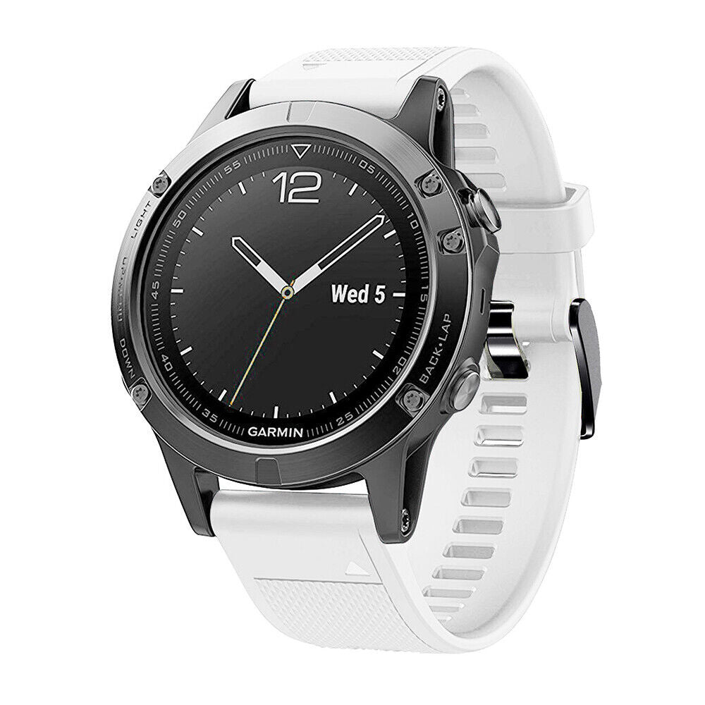 Garmin Fenix 5 / 6 siliconen bandje (wit)