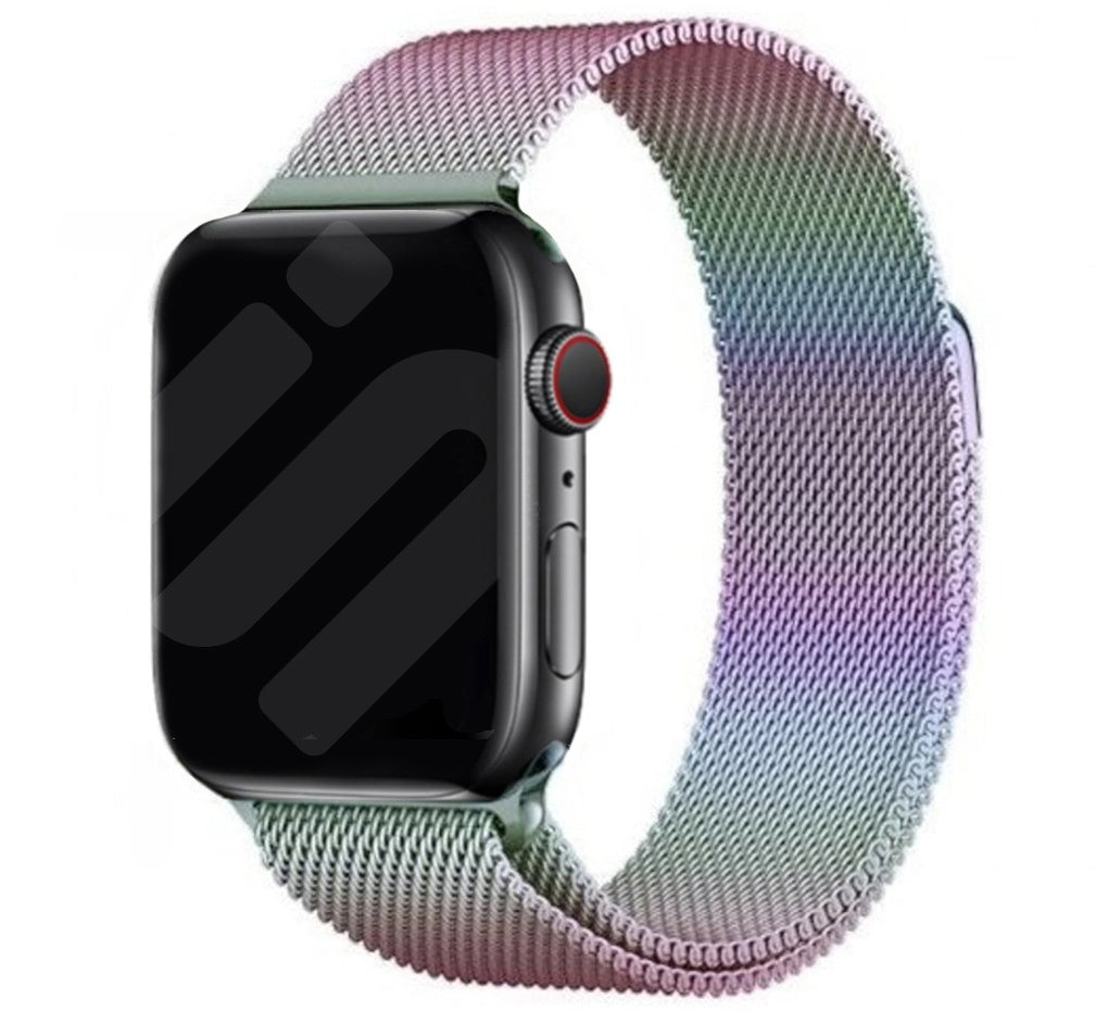 Apple Watch milanese band (regenboog)