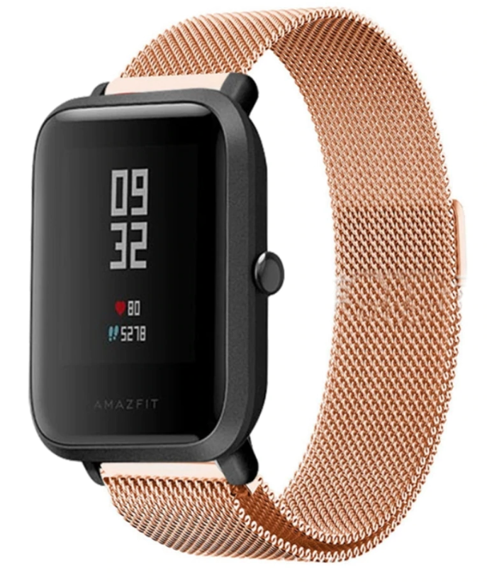 Xiaomi Amazfit Bip Milanese band (rosé goud)