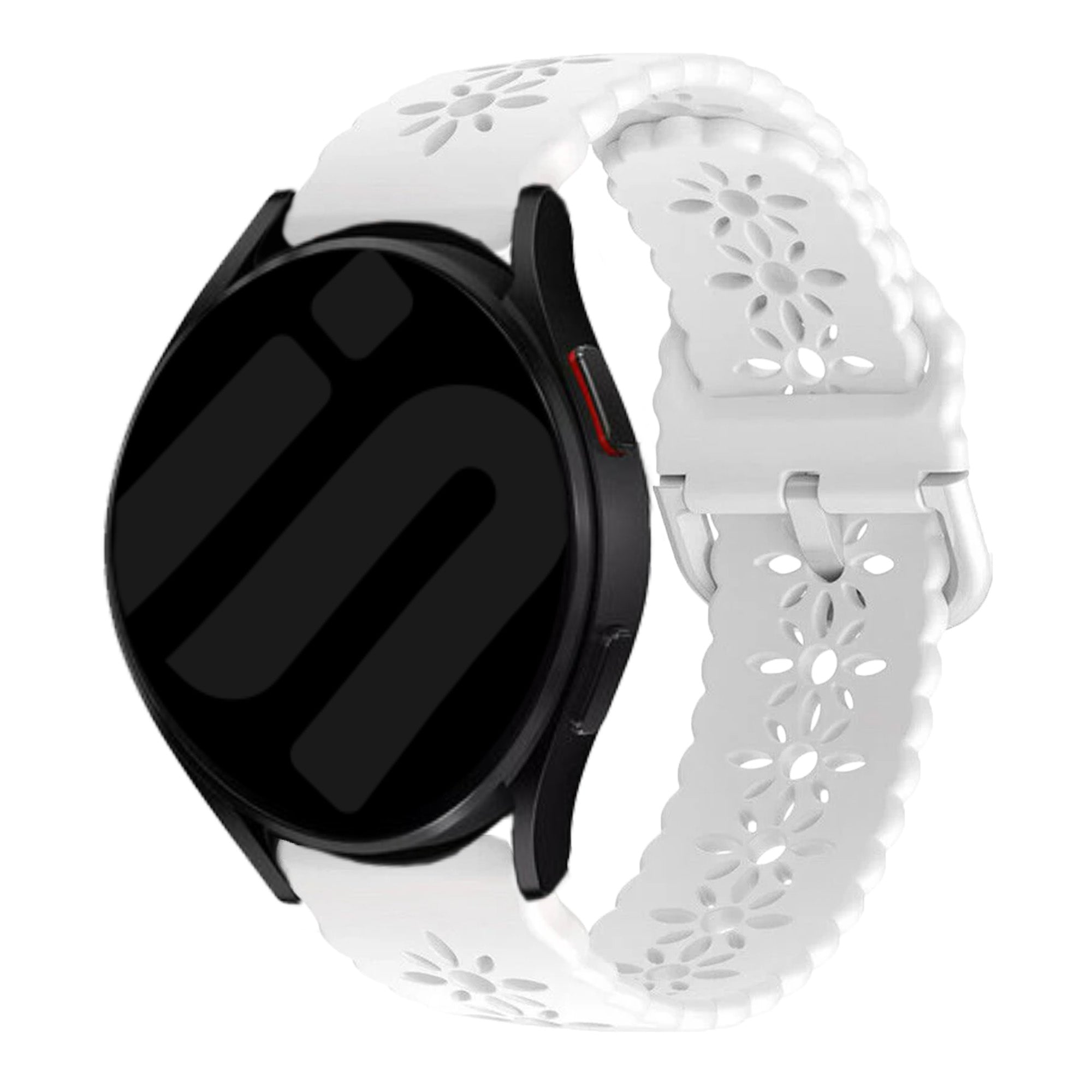 Amazfit Bip U (Pro) siliconen bandje met patroon (wit)
