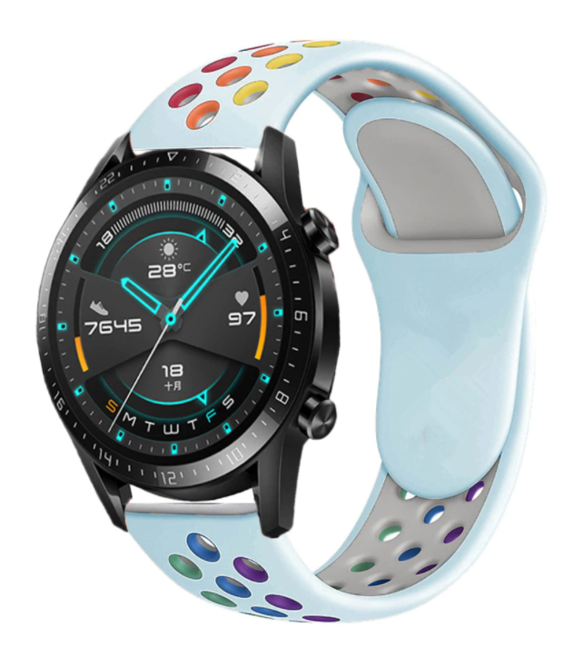 Huawei Watch GT 2 sport band (kleurrijk lichtblauw)