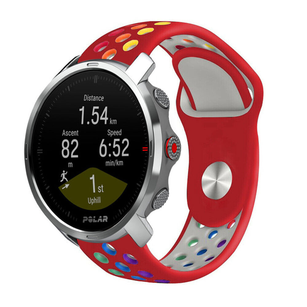 Polar Grit X sport band (rood/kleurrijk)