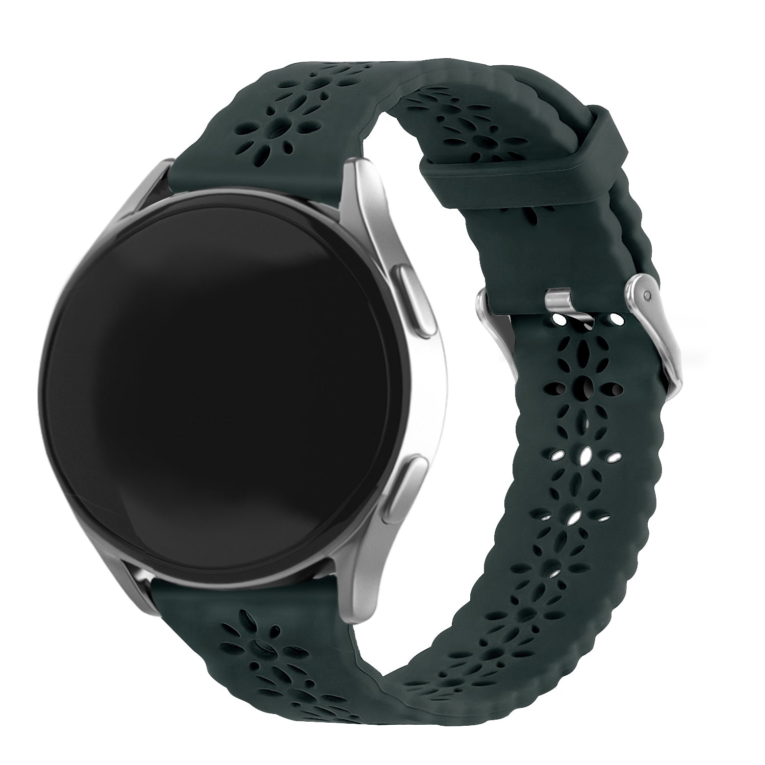 Amazfit Bip U (Pro) siliconen bandje met patroon (dennengroen)