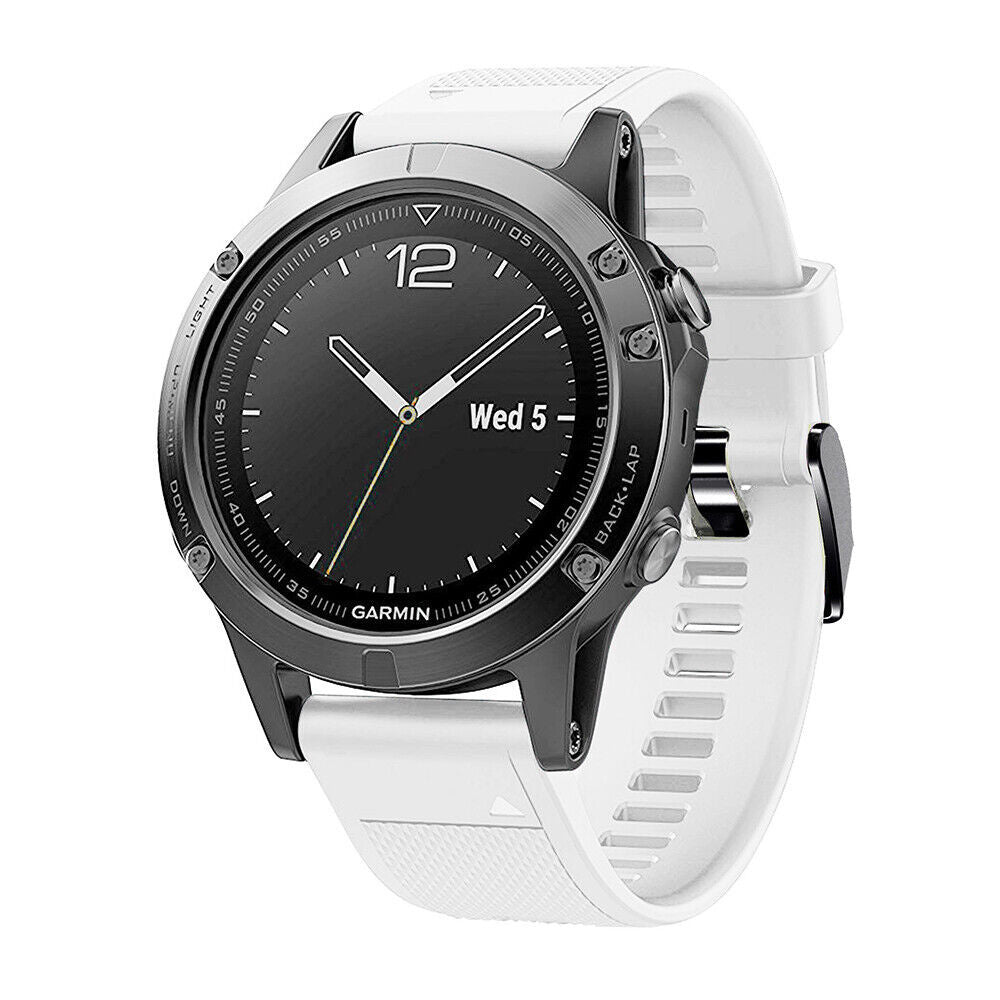 Garmin Fenix 8 Pro - 47mm siliconen bandje (wit)