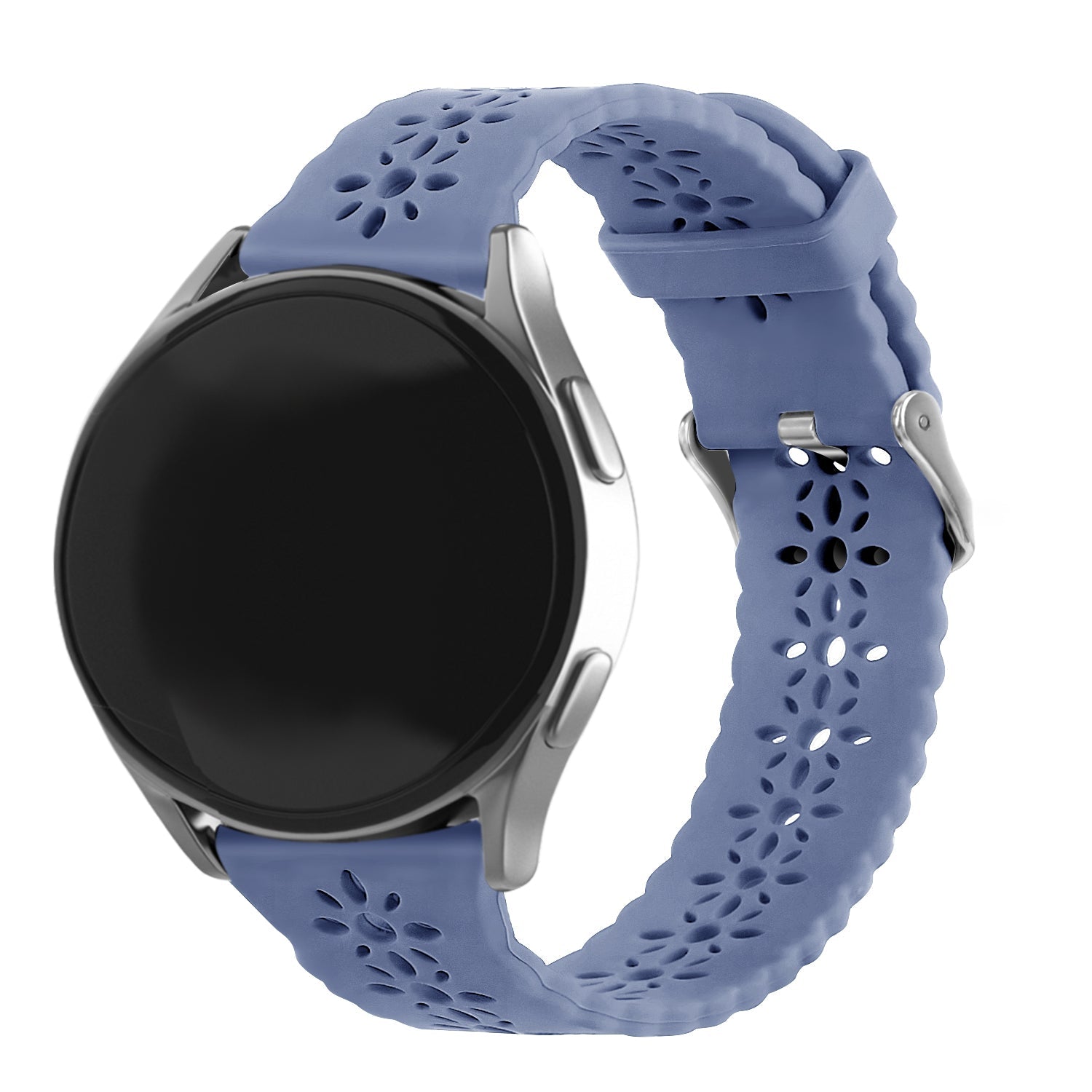 Amazfit GTS 4 siliconen bandje met patroon (lavendel grijs)