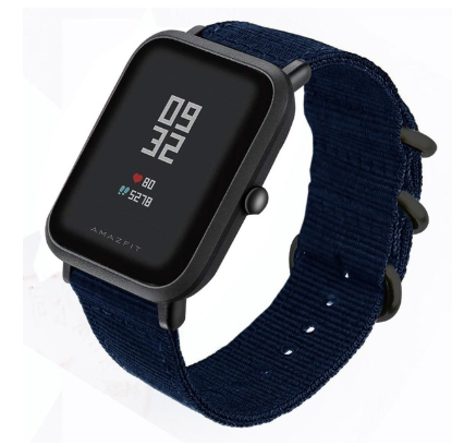 Xiaomi Amazfit Bip nylon gesp band (blauw)