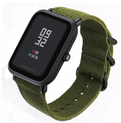 Xiaomi Amazfit Bip nylon gesp band (groen)