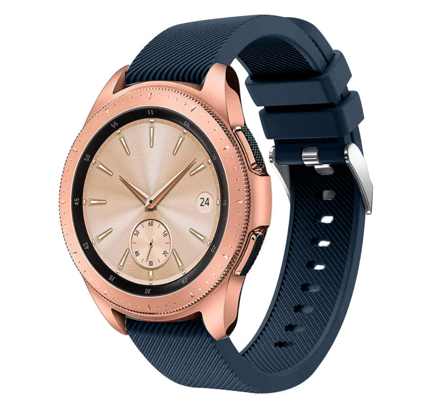 Samsung Galaxy Watch siliconen bandje 41mm / 42mm (donkerblauw)