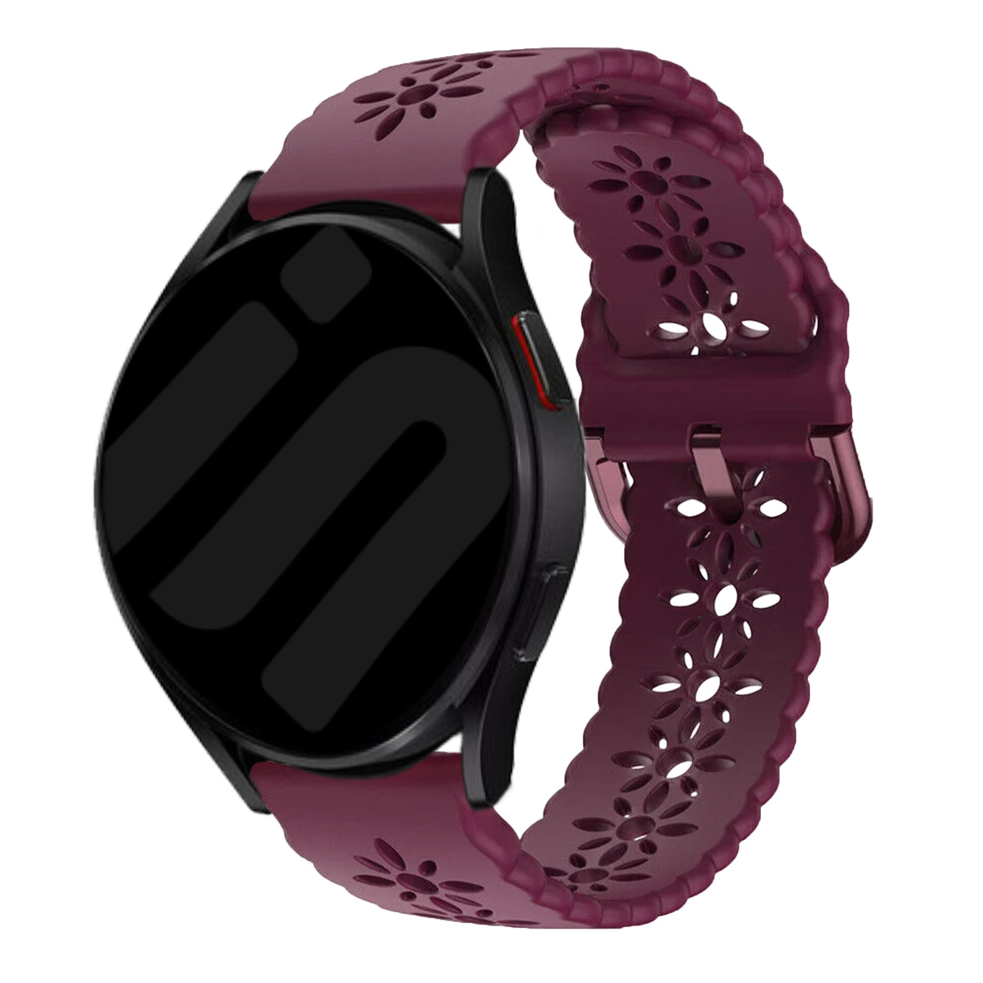 Amazfit Active 2 siliconen bandje met patroon (bordeaux)