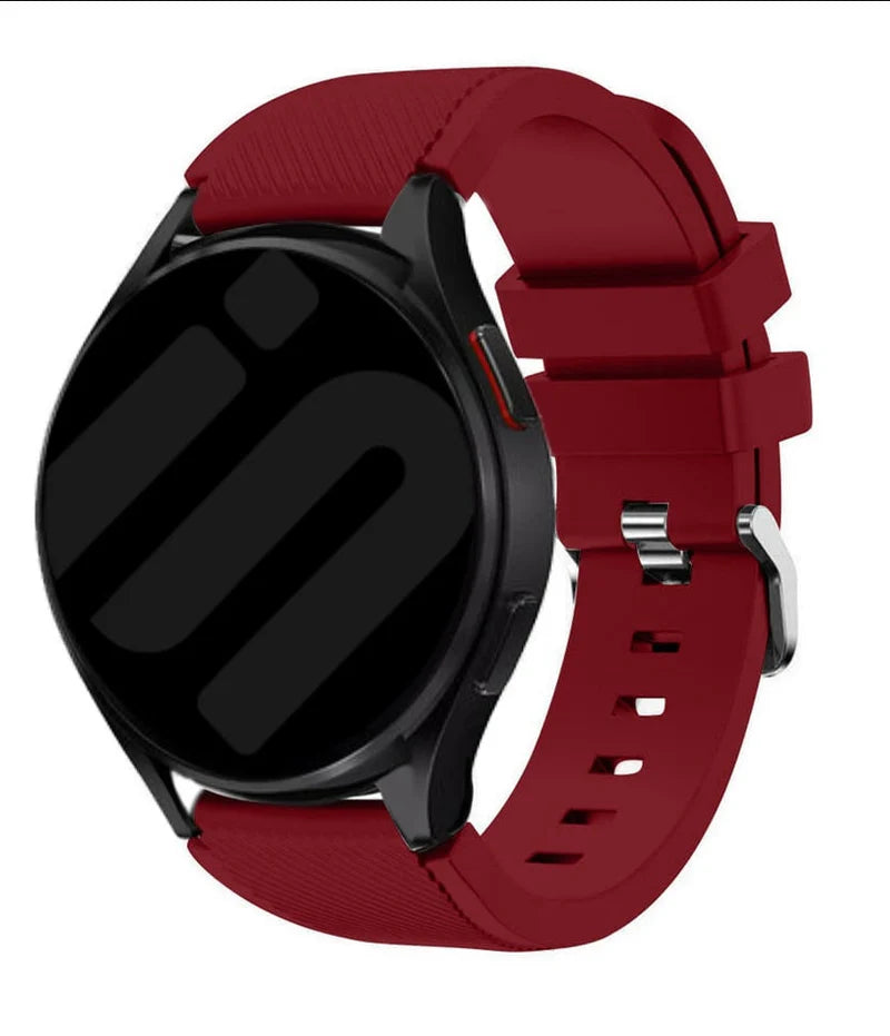 Amazfit Bip 5 twill siliconen bandje (bordeaux)