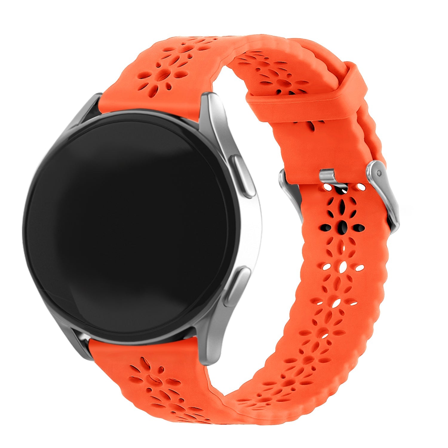 Withings ScanWatch 2 - 42mm siliconen bandje met patroon (oranje)