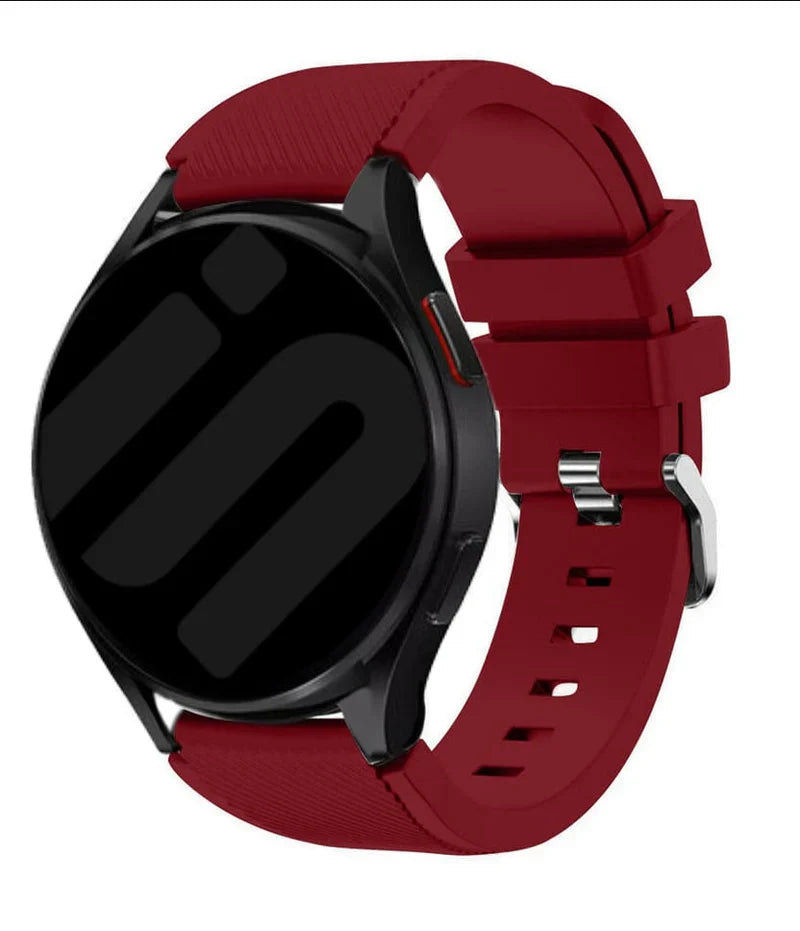 Coros Apex 46mm twill siliconen bandje (bordeaux)