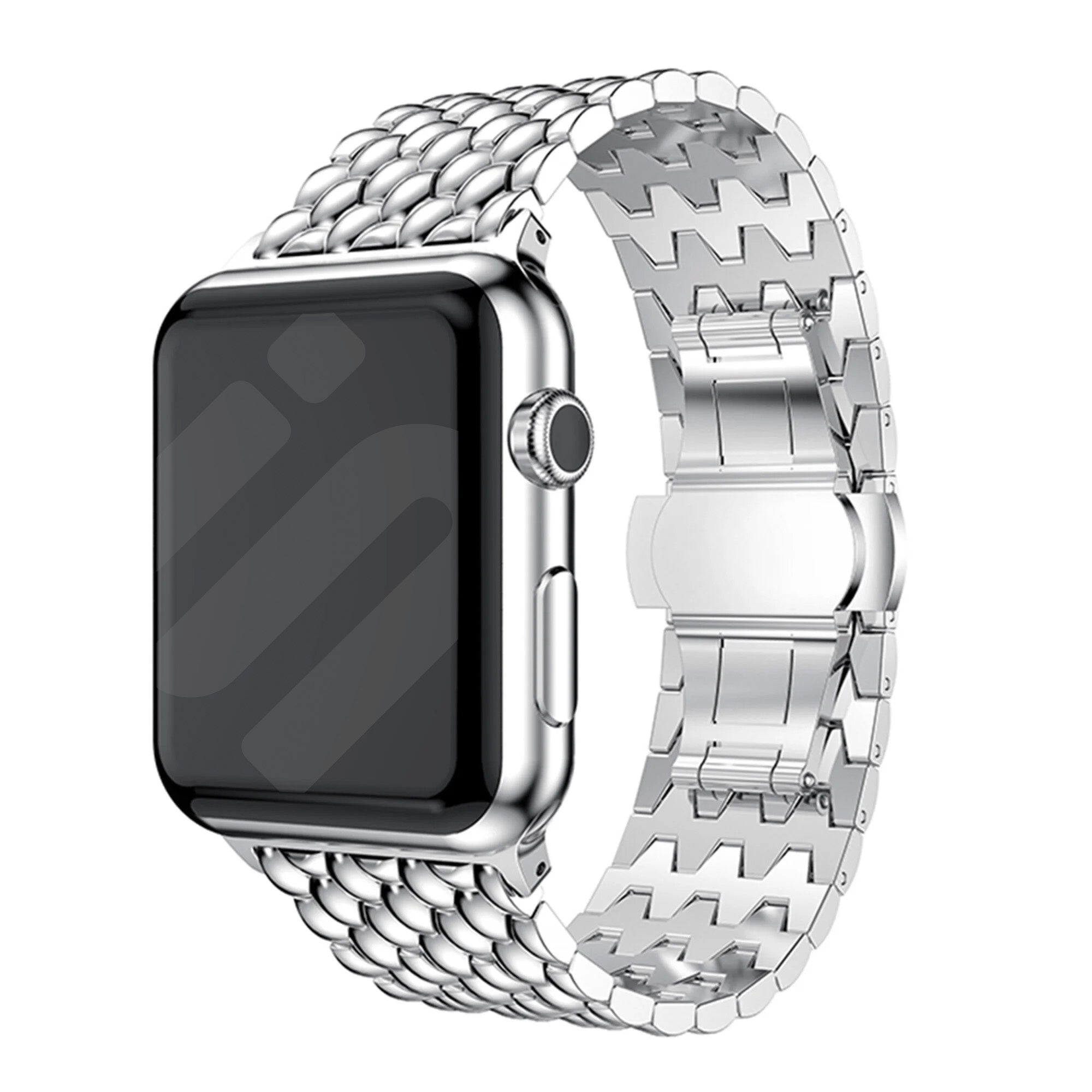 Apple Watch stalen draak bandje (zilver)