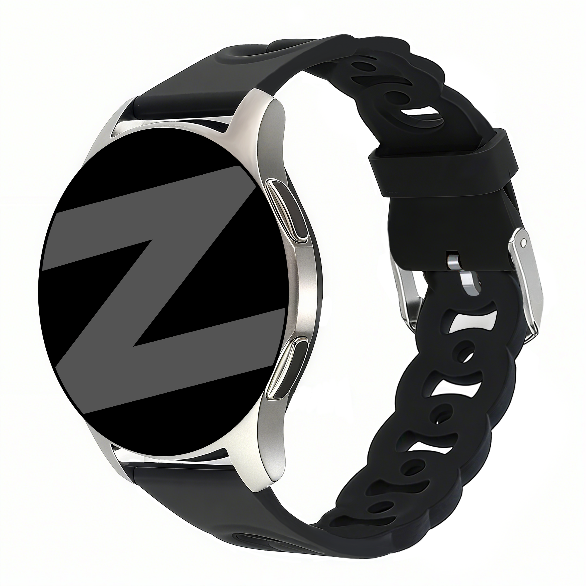 Bandz Polar Ignite 2 siliconen band 'Chains' (zwart)